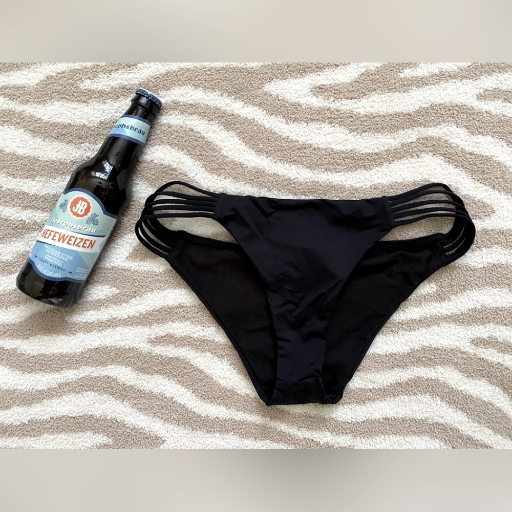 Billabong Black Strappy Side Bikini Bottoms